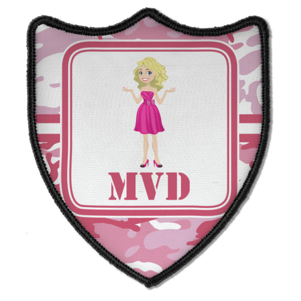 Custom Design - Iron On Patch - Shield - Style B - Front