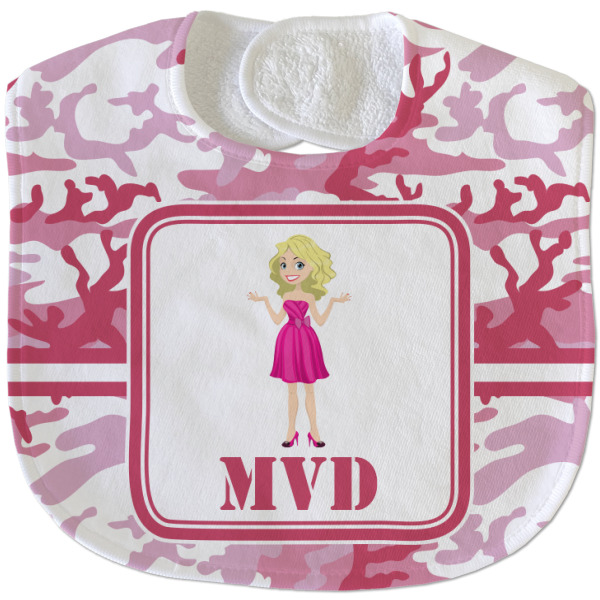 Custom Design - New Baby Bib - Closed and Folded