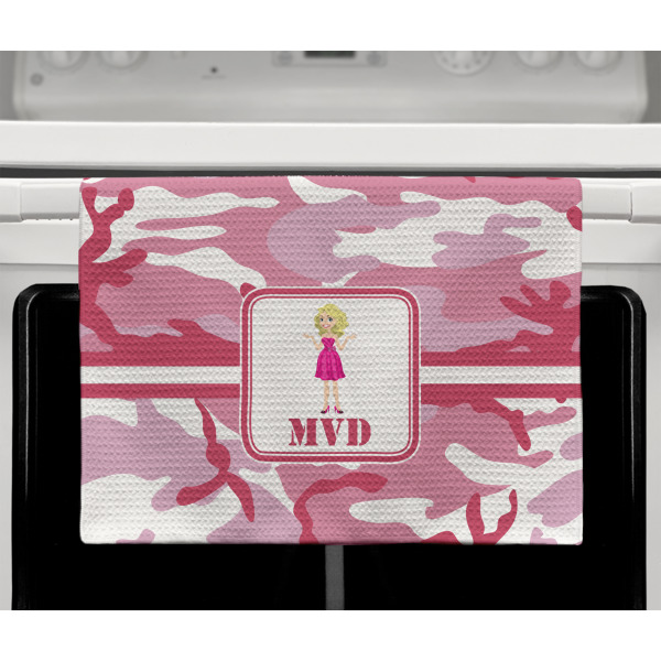 Custom Design - Waffle Weave Towel - Full Color Print - Lifestyle2 Image