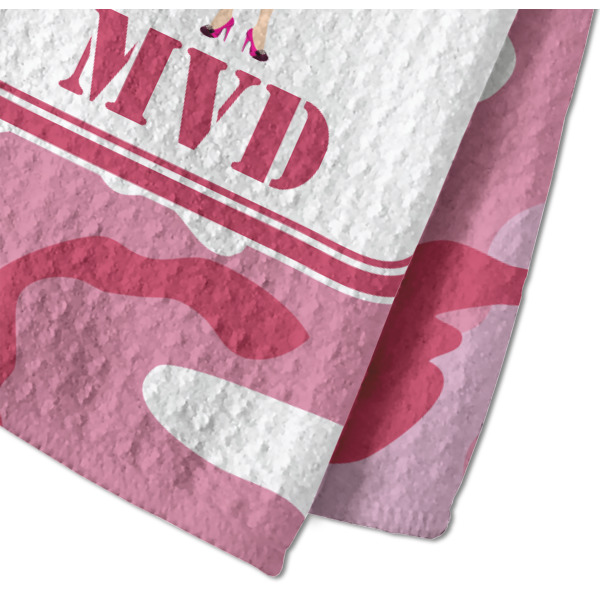 Custom Design - Waffle Weave Towel - Closeup of Material Image