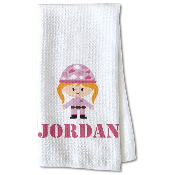 Custom Design - Waffle Towel - Partial Print Print Style Image