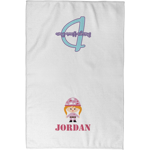Custom Design - Waffle Towel - Partial Print - Approval Image