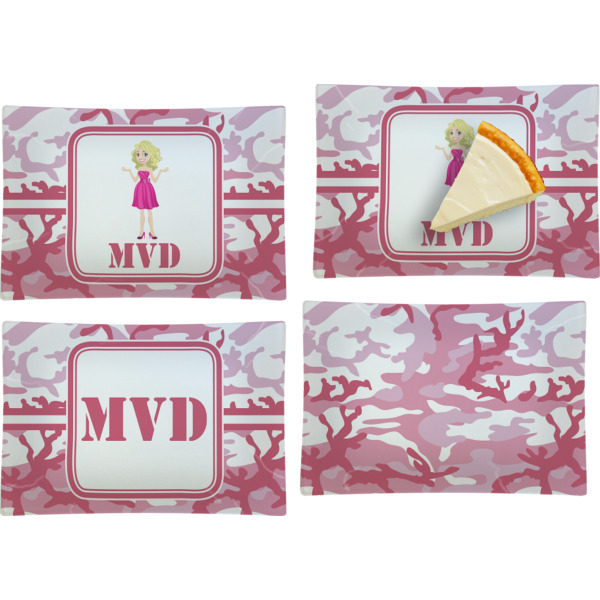 Custom Design - Set of Rectangular Appetizer / Dessert Plates