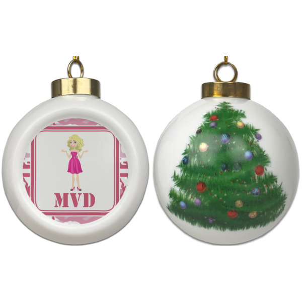 Custom Design - Ceramic Christmas Ornament - X-Mas Tree (APPROVAL)
