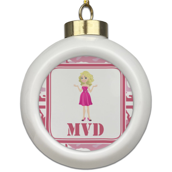 Custom Design Your Own Ceramic Ball Ornament