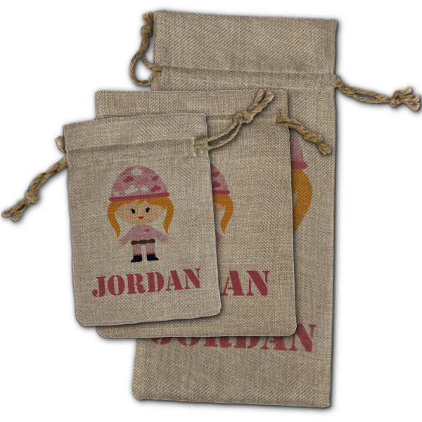 Custom Design - Burlap Gift Bags - (PARENT MAIN) All Three