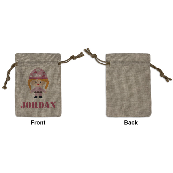 Custom Design - Small Burlap Gift Bag - Front Approval