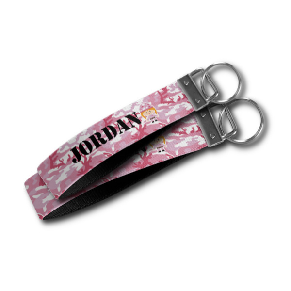 Custom Design - Webbing Keychain FOBs - Size Comparison