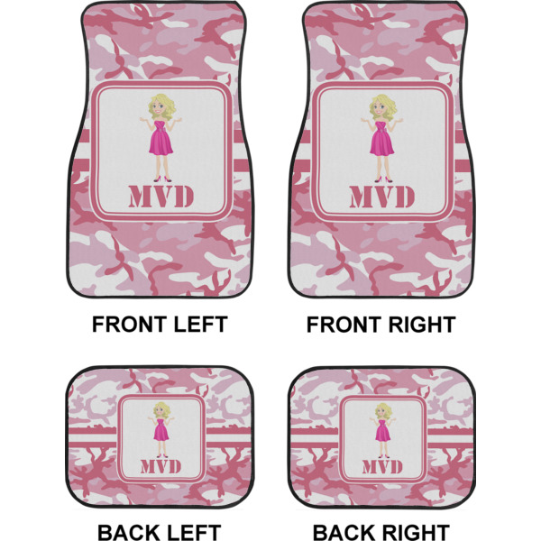 Custom Design - Car Floor Mats Set (2F + 2B)