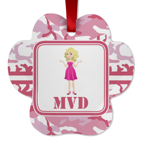 Custom Design - Metal Paw Ornament - Front