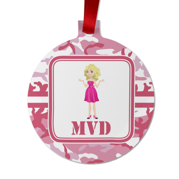 Custom Design - Metal Ball Ornament - Front