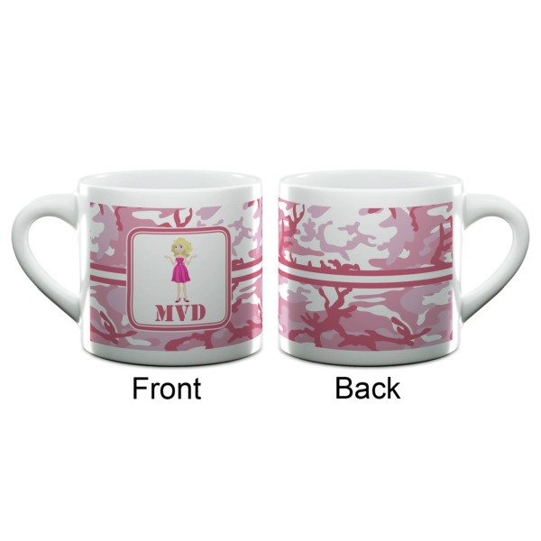 Custom Design - Double Shot Espresso Cup - Single - Front & Back