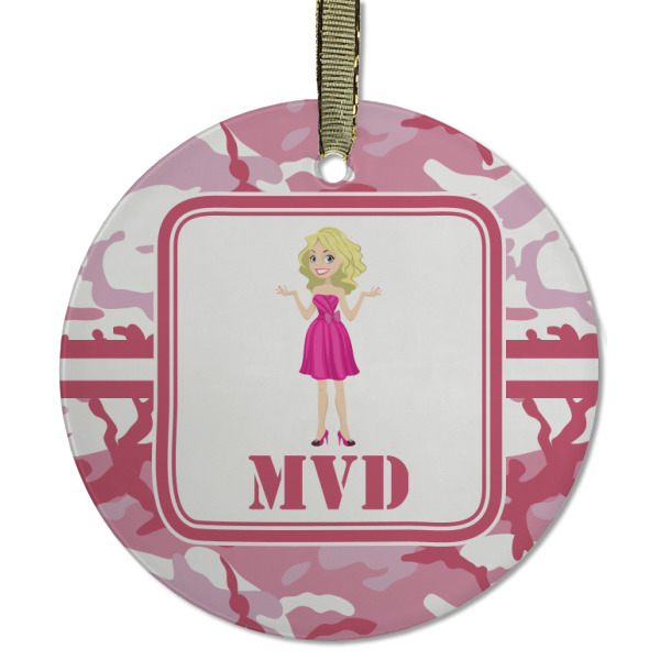 Custom Design - Frosted Glass Ornament - Round