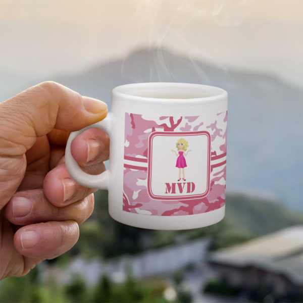 Custom Design - Single Shot Espresso Cup - Lifestyle in Hand