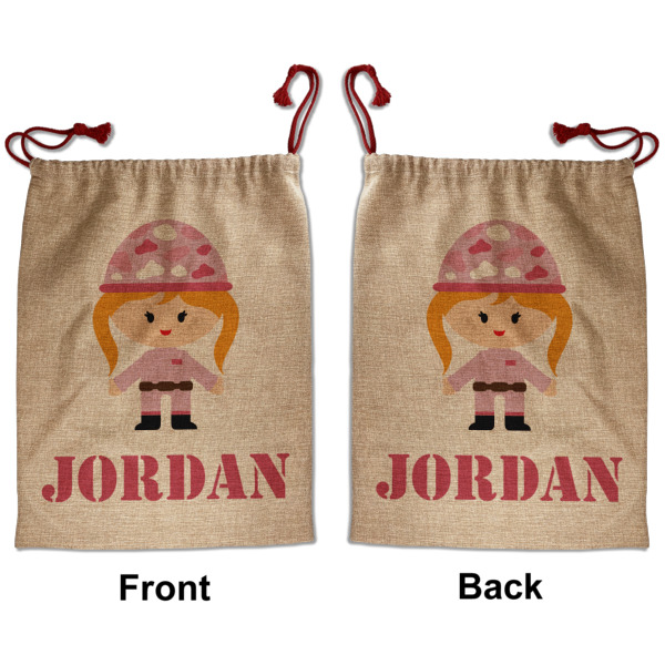 Custom Design - Santa Bag - Front and Back