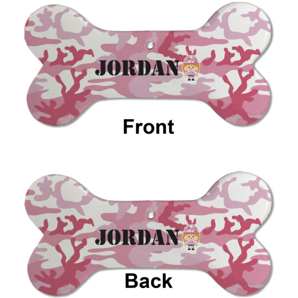 Custom Design - Ceramic Flat Ornament - Bone Front & Back (APPROVAL)
