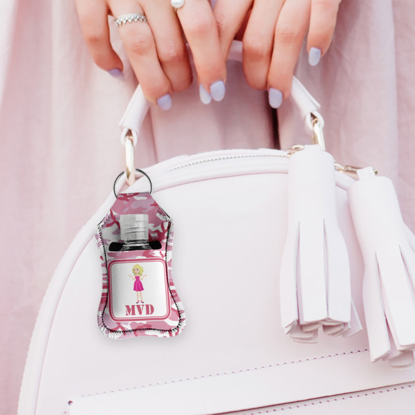 Custom Design - Sanitizer Holder Keychain - Small (LIFESTYLE)