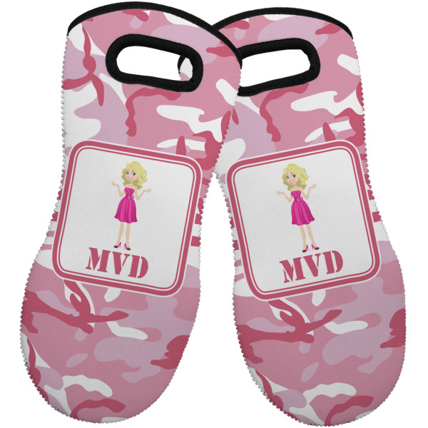 Custom Design - Neoprene Oven Mitt -Set of 2 - Front