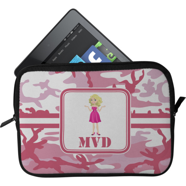 Custom Pink Camo Tablet Case / Sleeve (Personalized)