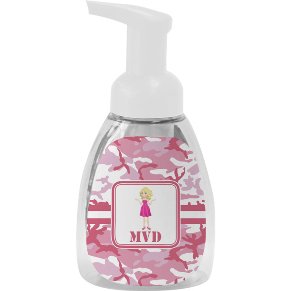 Custom Pink Camo Foam Soap Bottle (Personalized)