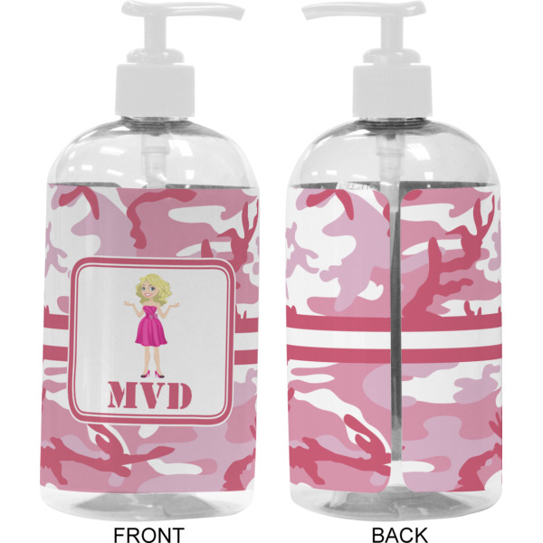 Custom Design - 16 oz Plastic Liquid Dispenser - Approval - White