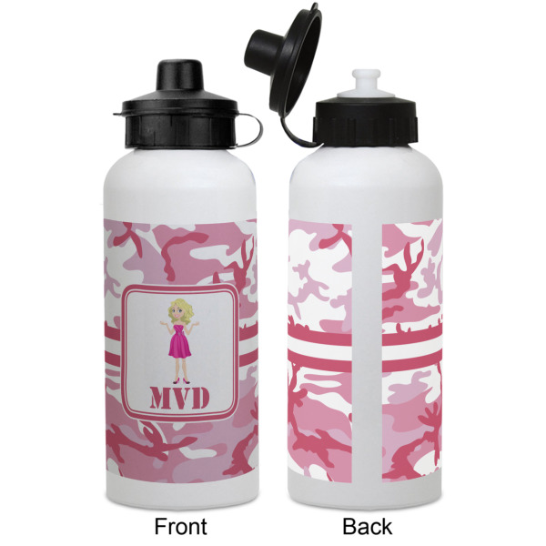 Custom Design - Aluminum Water Bottle - White APPROVAL