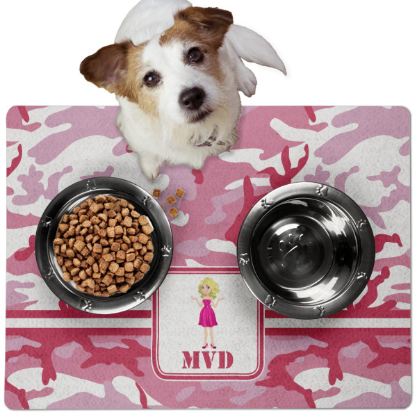 Custom Design - Dog Food Mat - Medium LIFESTYLE