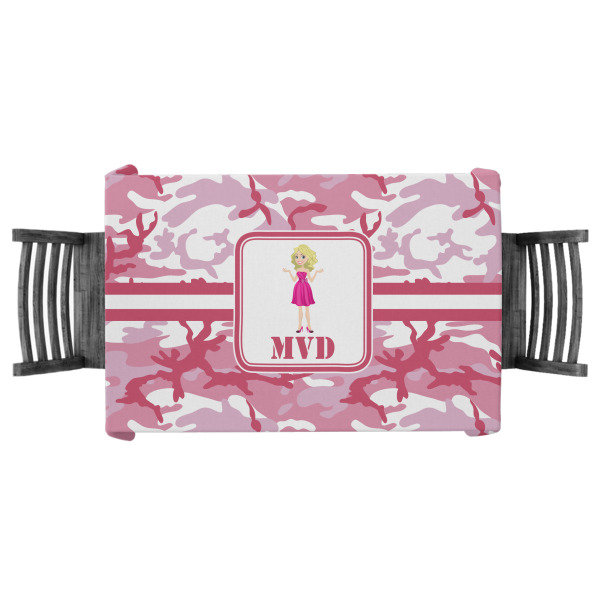 Custom Pink Camo Tablecloth - 58"x58" (Personalized)