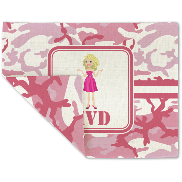 Custom Design - Linen Placemat - Folded Corner (double side)