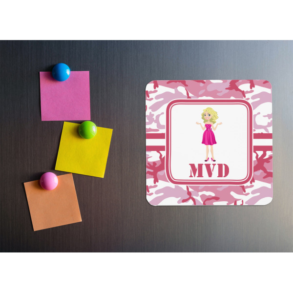 Custom Design - Square Fridge Magnet - LIFESTYLE