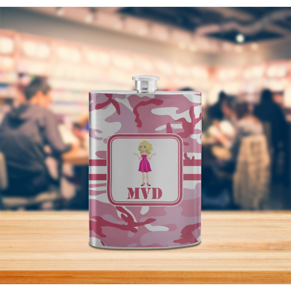 Custom Design - Stainless Steel Flask - LIFESTYLE 2