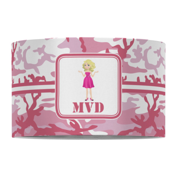 Custom Design - 12" Drum Lampshade - FRONT (Fabric)