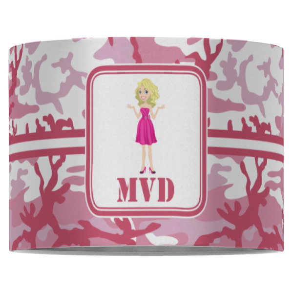 Custom Design - 16" Drum Lampshade - Front (Fabric)