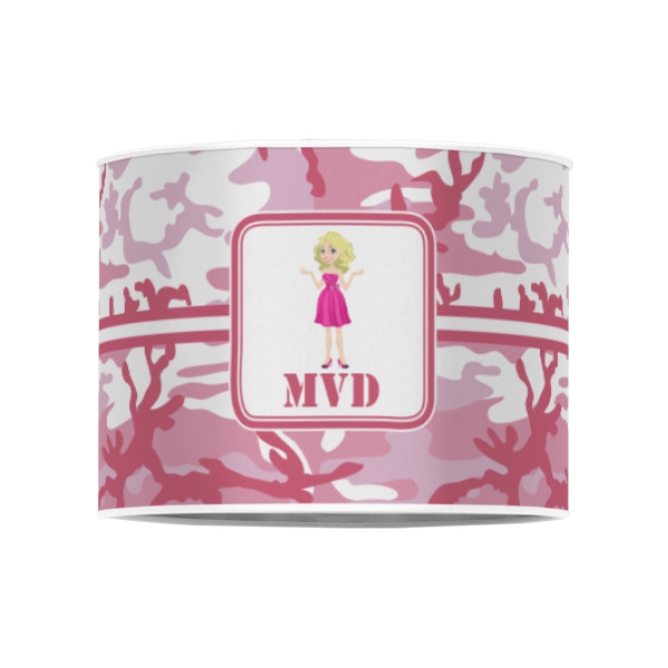 Custom Design - 8" Drum Lampshade - FRONT (Poly Film)
