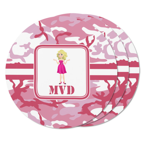 Custom Design - Round Fridge Magnet - THREE