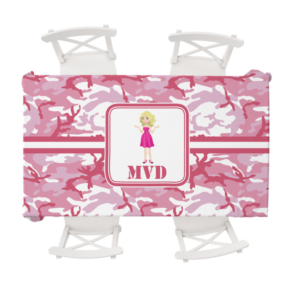 Custom Pink Camo Tablecloth - 58"x102" (Personalized)
