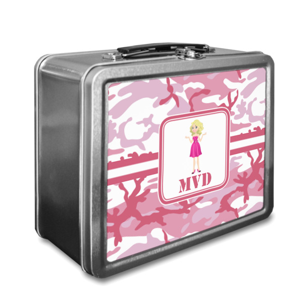 Custom Pink Camo Lunch Box (Personalized)