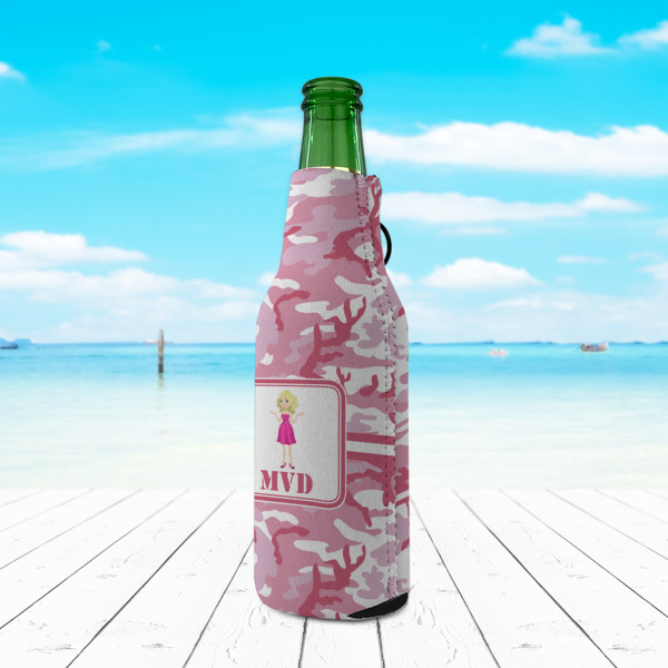 Custom Design - Zipper Bottle Cooler - LIFESTYLE