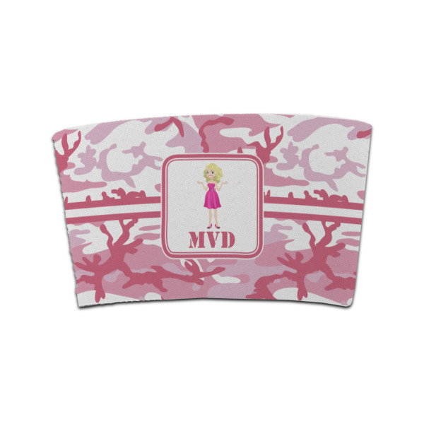 Custom Pink Camo Coffee Cup Sleeve (Personalized)