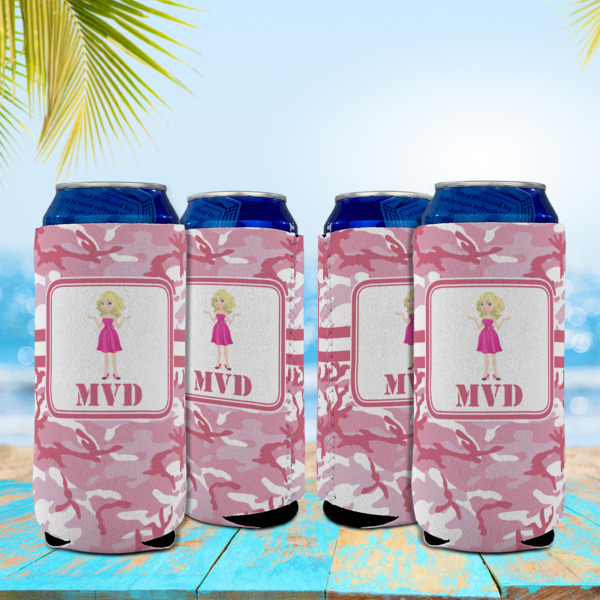 Custom Design - Can Cooler - 16oz - Set of 4 - In Context