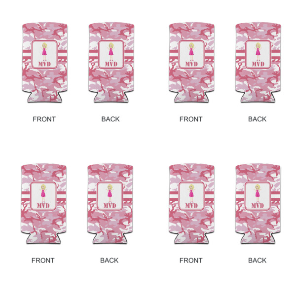 Custom Design - Can Cooler - Tall 12oz - Set of 4 - Front & Back