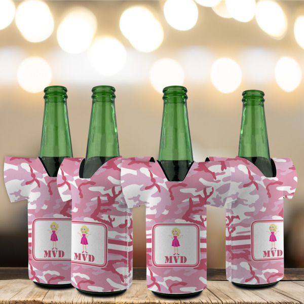 Custom Design - Jersey Bottle Cooler - Set of 4 - LIFESTYLE