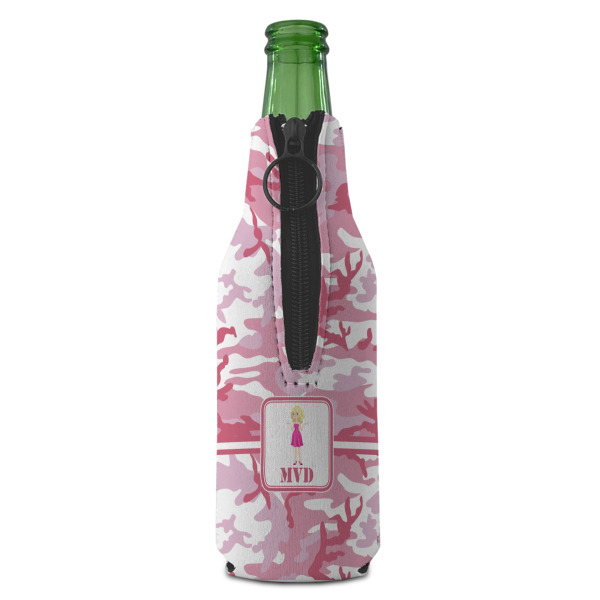 Custom Design - Zipper Bottle Cooler - BACK (bottle)