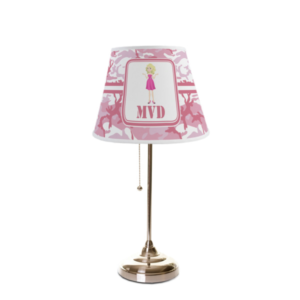 Custom Design - Poly Film Empire Lampshade - On Stand