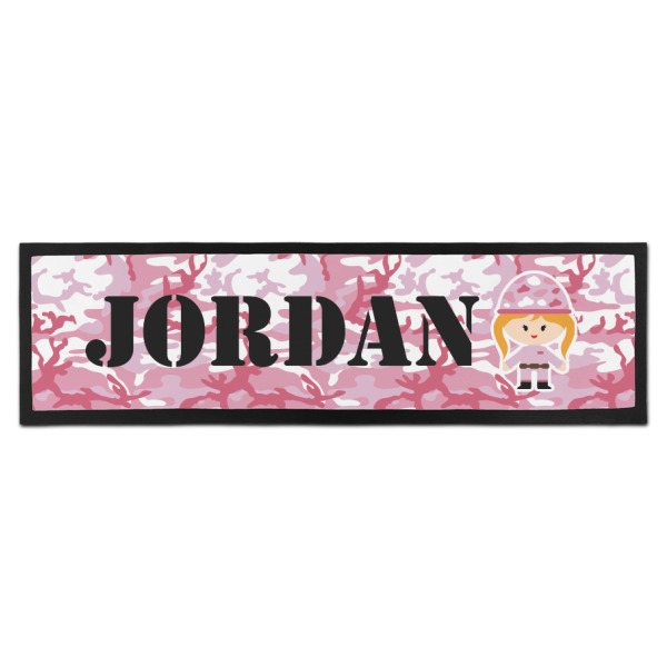 Custom Pink Camo Bar Mat (Personalized)