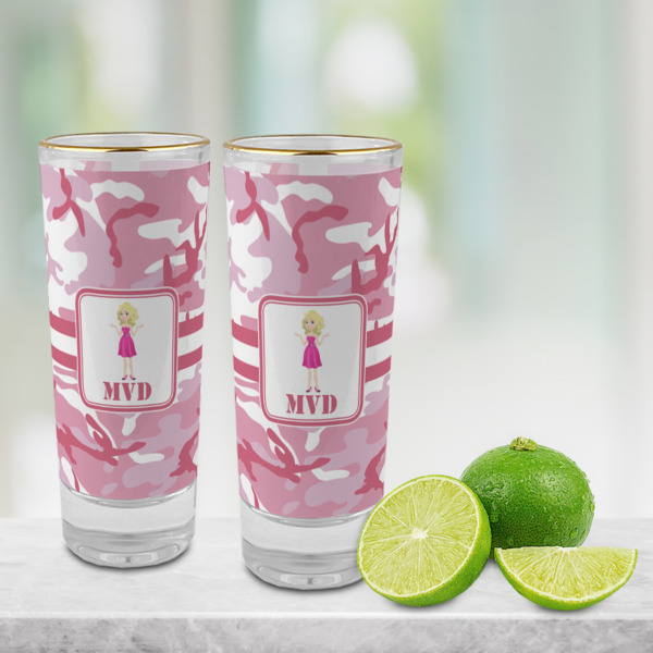 Custom Design - Glass Shot Glass - 2oz - Lifestyle