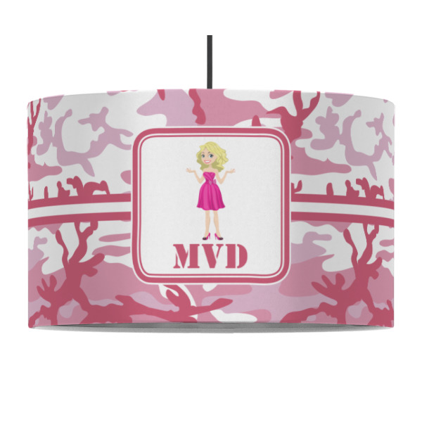 Custom Design - 12" Drum Lampshade - PENDANT (Fabric)