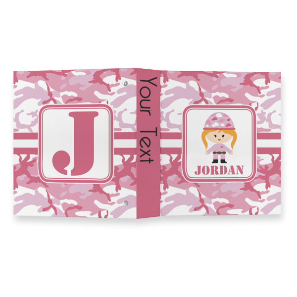 Custom Design - 3 Ring Binders - Full Wrap - 1" - Open Outside