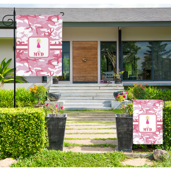 Custom Design - Large and Small Garden Flag - LIFESTYLE