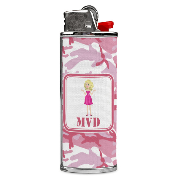 Custom Pink Camo Case for BIC Lighters (Personalized)